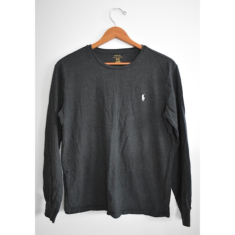 Ralph Lauren | Polo men’s long-sleeve grey crew-neck T-shirt, size M